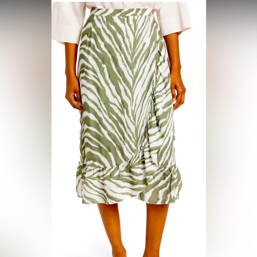 Green Zebra skirt by French Connection